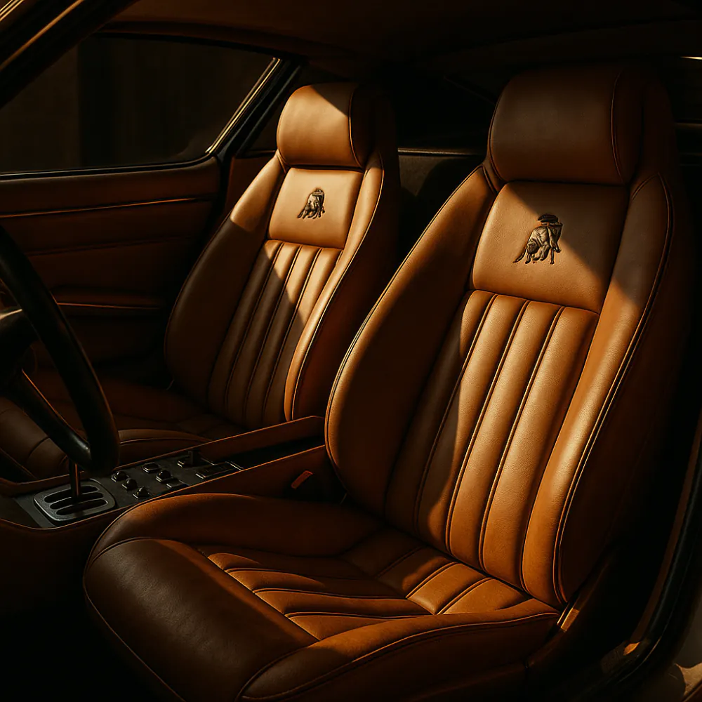 Vintage Lamborghini Interior Design