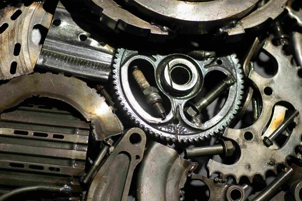 engine parts closeup