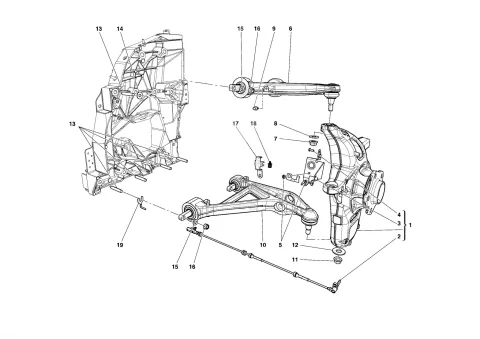 0043 FRONT SUSPENSION - ARMS