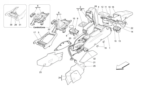 ACCESSORY CONSOLE AND CENTRE CONSOLE