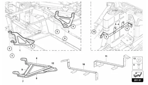 201.01.00-BRACKET FOR FUEL TANK