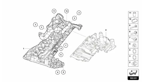 103.01.00-ENGINE OIL SUMP