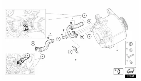 121.06.00-COOLANT HOSES AND PIPES