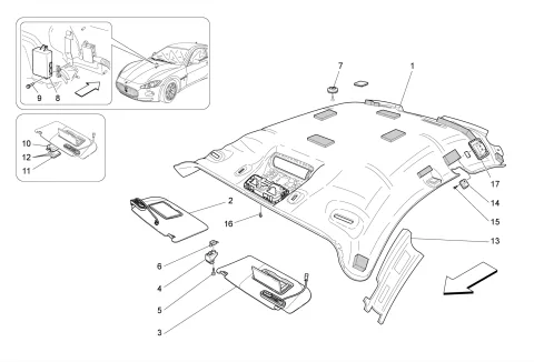ROOF AND SUN VISORS