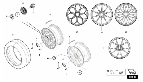 WHEELS/TYRES FRONT