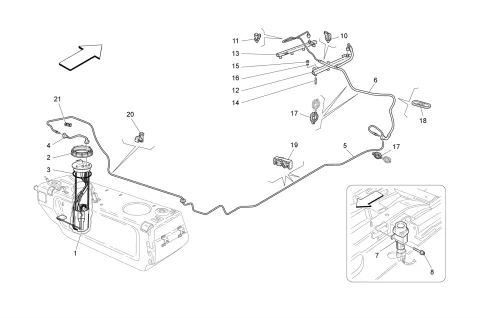 FUEL PUMPS AND CONNECTION LINES
