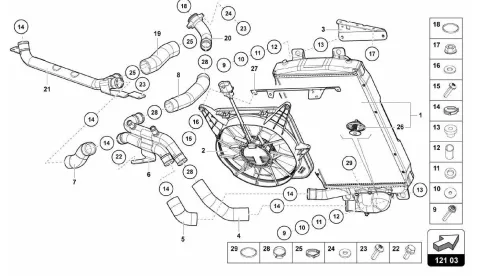 121.03.00-COOLER FOR COOLANT