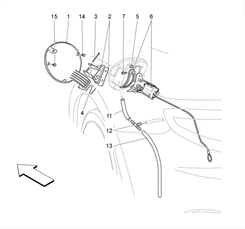 FUEL TANK DOOR AND CONTROLS