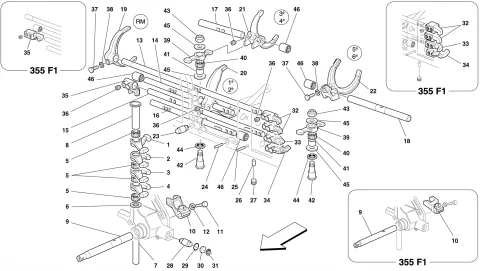 0034 - INSIDE GEARBOX CONTROLS