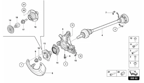 505.02.00-DRIVE SHAFT REAR