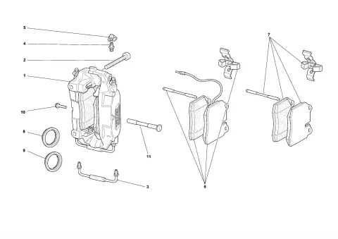 0039 - FRONT AND REAR BRAKE CALLIPERS