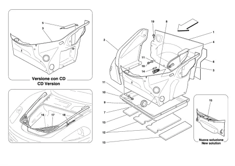 0110 - FRONT COMPARTMENT TRIM