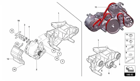 ALTERNATOR AND SINGLE PARTS