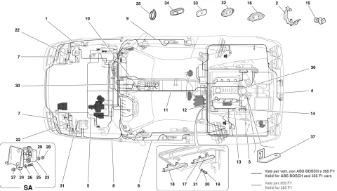 0140 - ELECTRICAL SYSTEM -Valid for ABS BOSCH and 355 f1 cars-