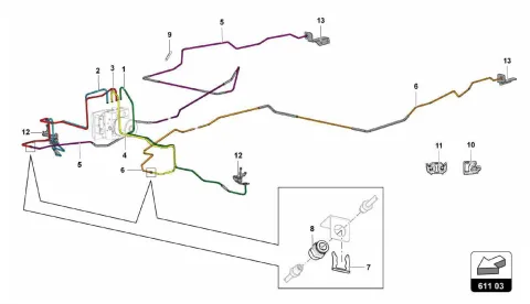 BRAKE SERVO, PIPES AND VACUUM SYSTEM