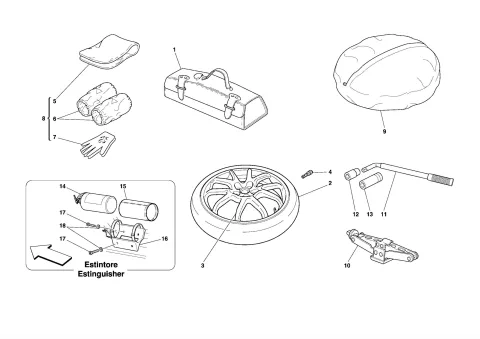 0067 SPARE WHEEL AND ACCESSORIES