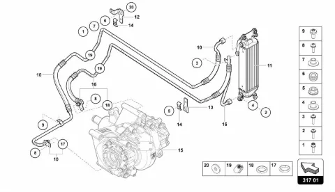 OIL COOLER REAR