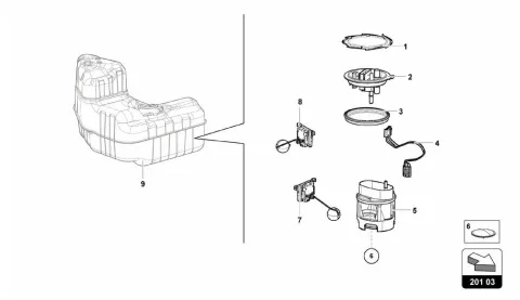 FUEL DELIVERY MODULE RIGHT