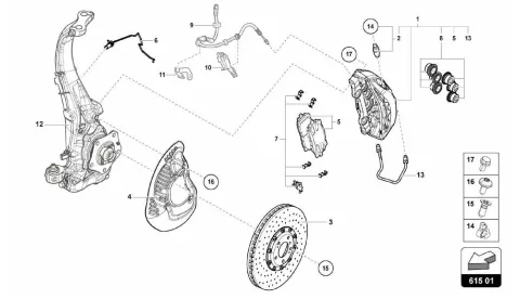 615.01.00-FIXED-CALLIPER BRAKE FRONT