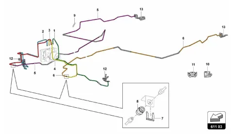 611.03.00-BRAKE SERVO, PIPES AND VACUUM SYSTEM