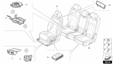 959.04.00-CONTROL UNIT FOR SEAT OCCUPIED SENSOR