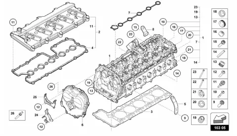COMPLETE CYLINDER HEAD RIGHT