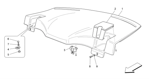 REAR PARCEL SHELF