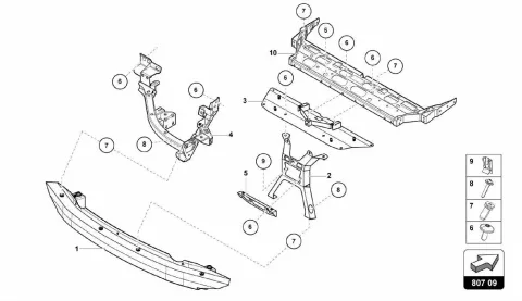 BUMPER CARRIER REAR