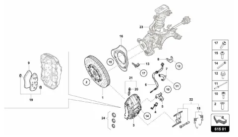 615.01.00-CERAMIC BRAKE DISC FRONT