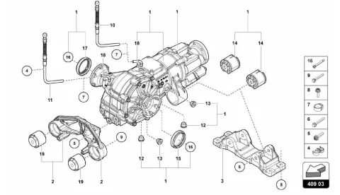 409.03.00-FRONT AXLE DIFFERENTIAL WITH VISCO CLUTCH
