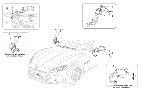 INTERNAL AND EXTERNAL REAR-VIEW MIRRORS