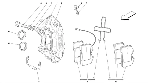 0043 - CALIPERS FOR FRONT AND REAR BRAKES