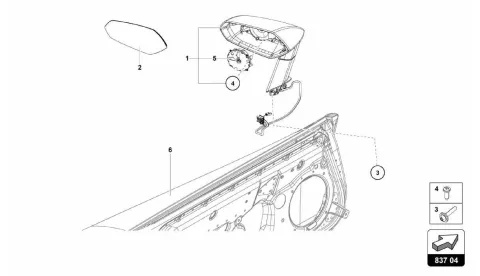 837.04.00-EXTERIOR MIRROR