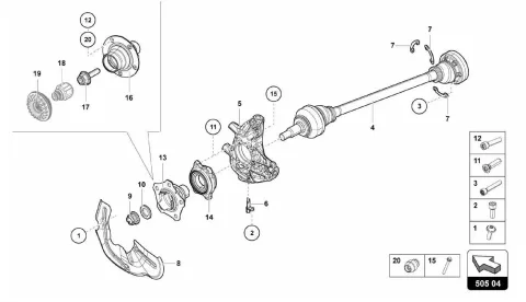AXLE SHAFT REAR