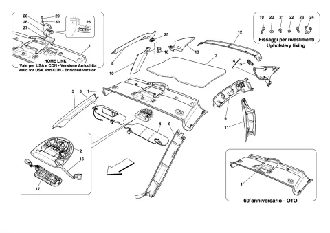 0112 HEADLINER TRIM AND ACCESSORIES