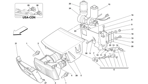 0136 - LIGHTS LIFTING DEVICE AND HEADLIGHTS