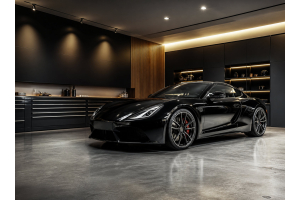 Carbon fiber rear spoiler for luxury cars