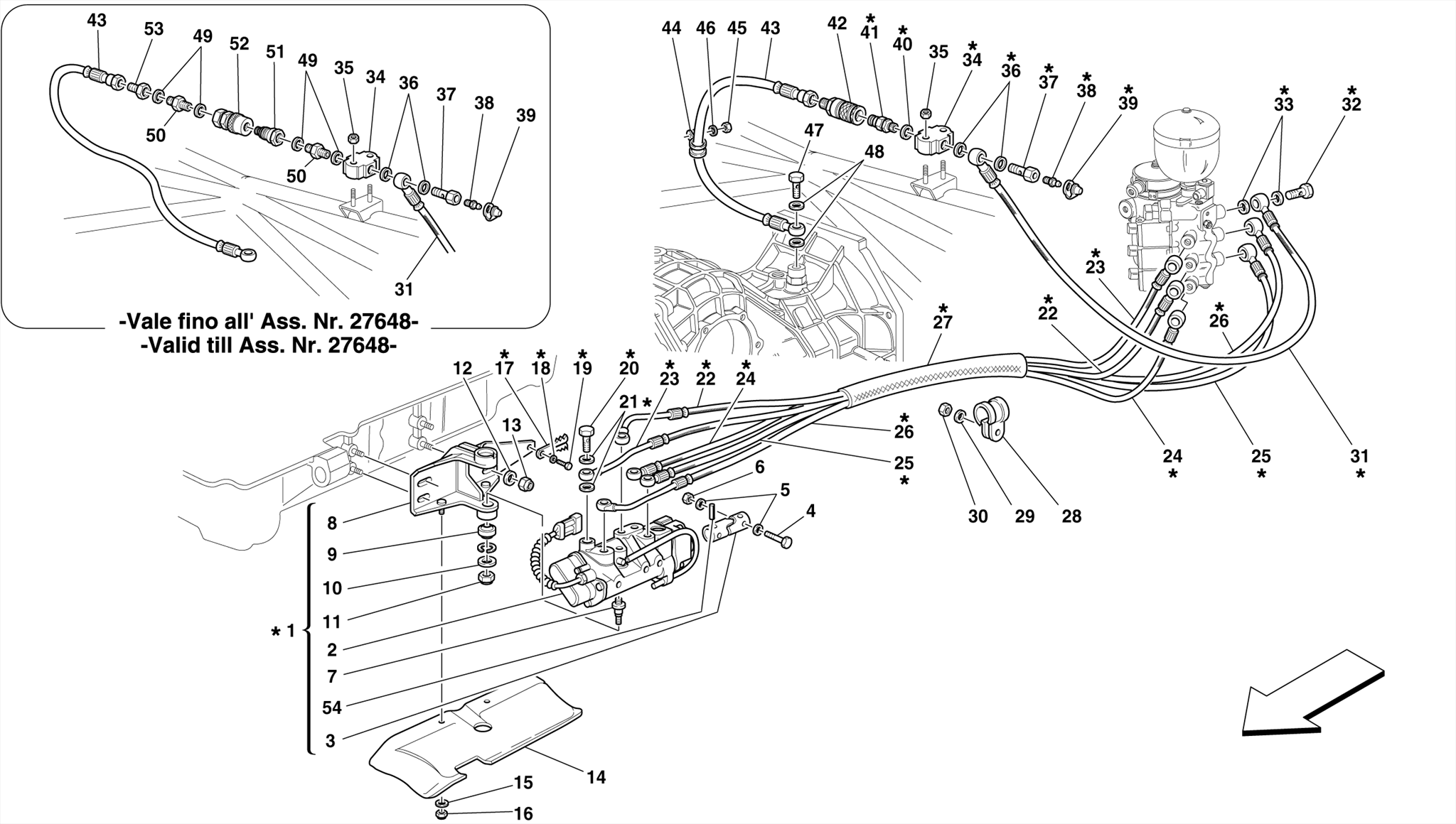 0027 - F1 CLUTCH HYDRAULIC CONTROL -Valid for 355 F1 cars-