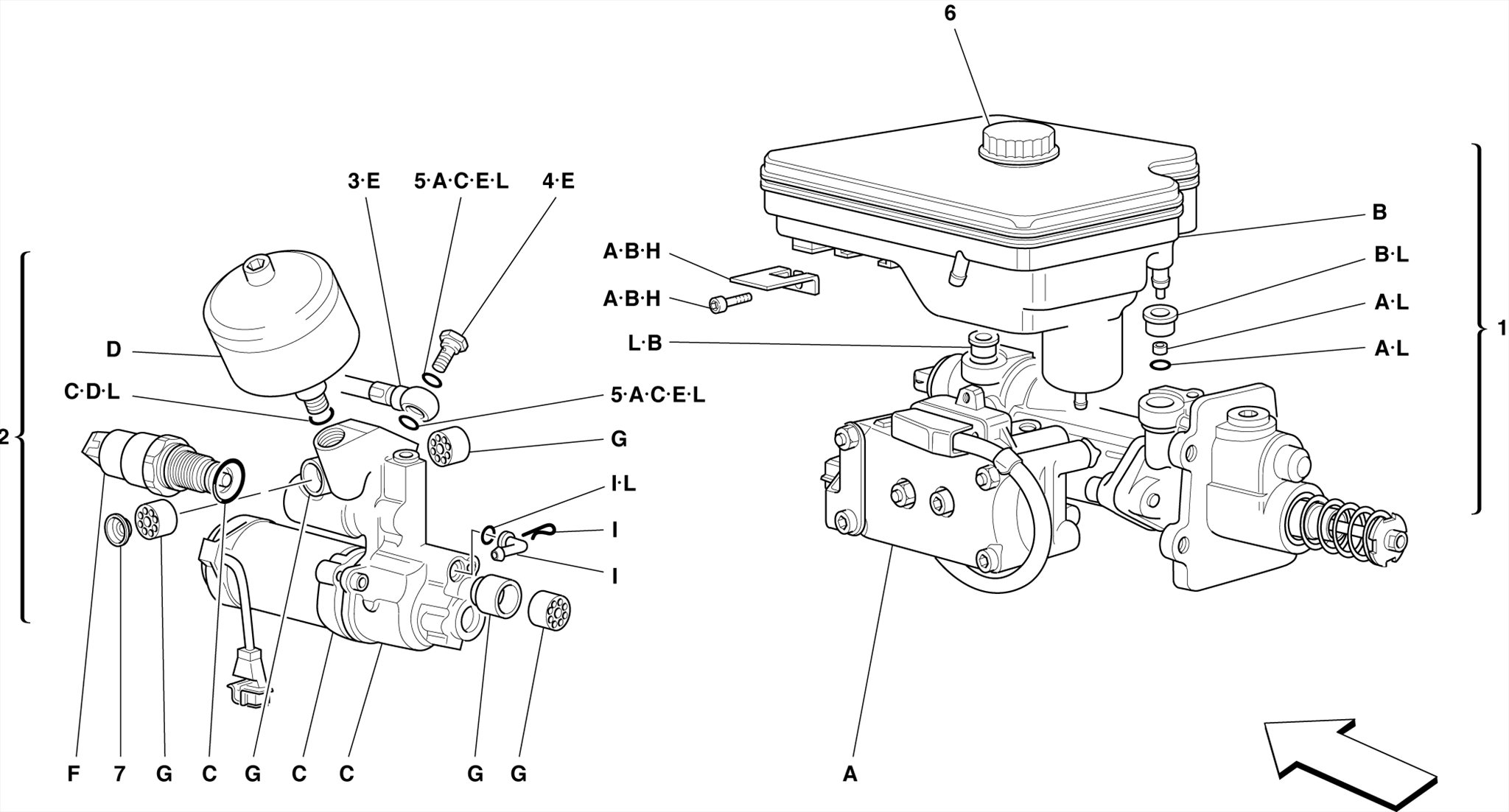 0039 - HYDRAULIC SYSTEM FOR ABS TEVES -Not for ABS BOSCH and 355 F1 cars-