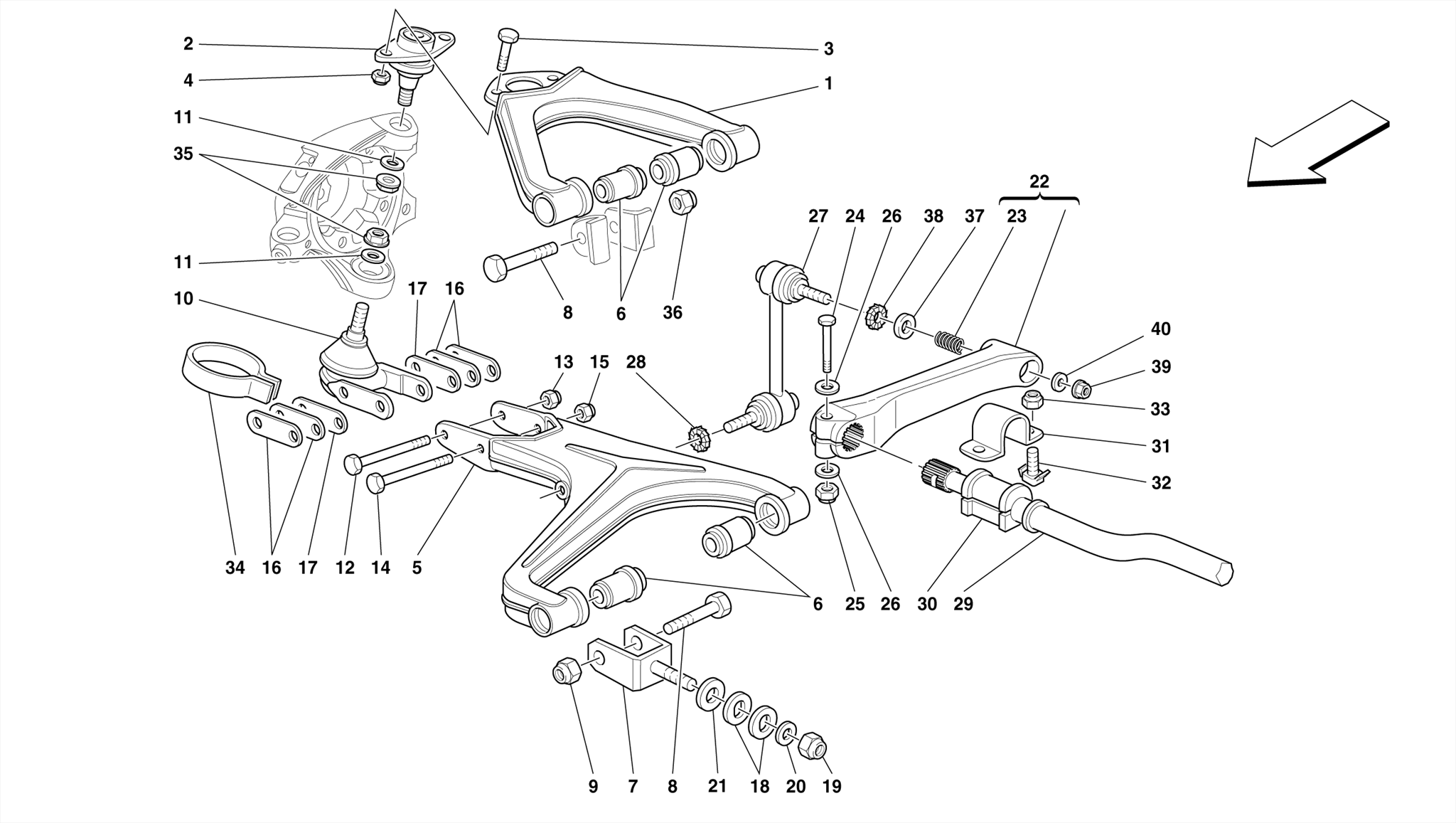 0049 - FRONT SUSPENSION - WISHBONES