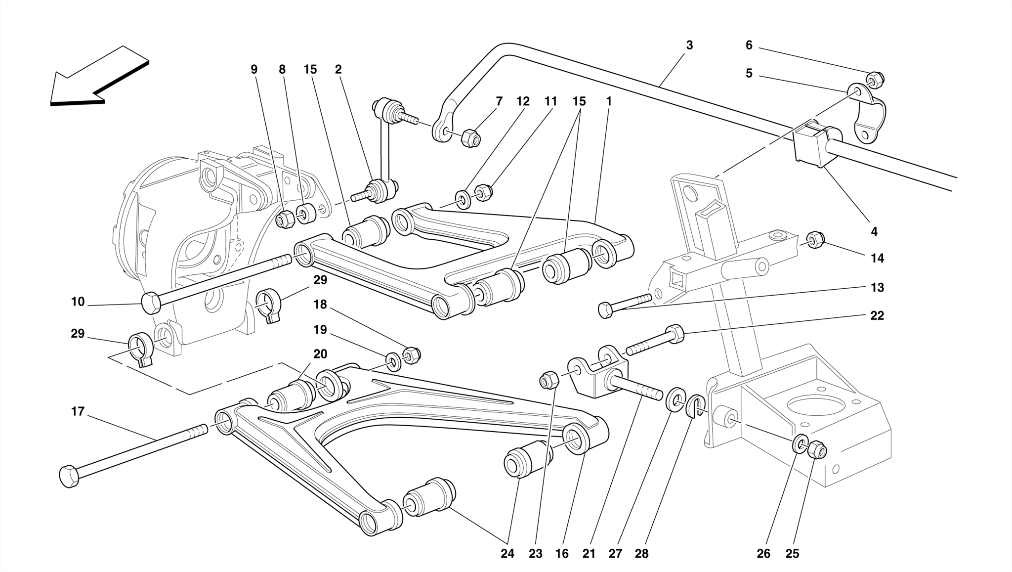 0051 - REAR SUSPENSION - WISHBONES
