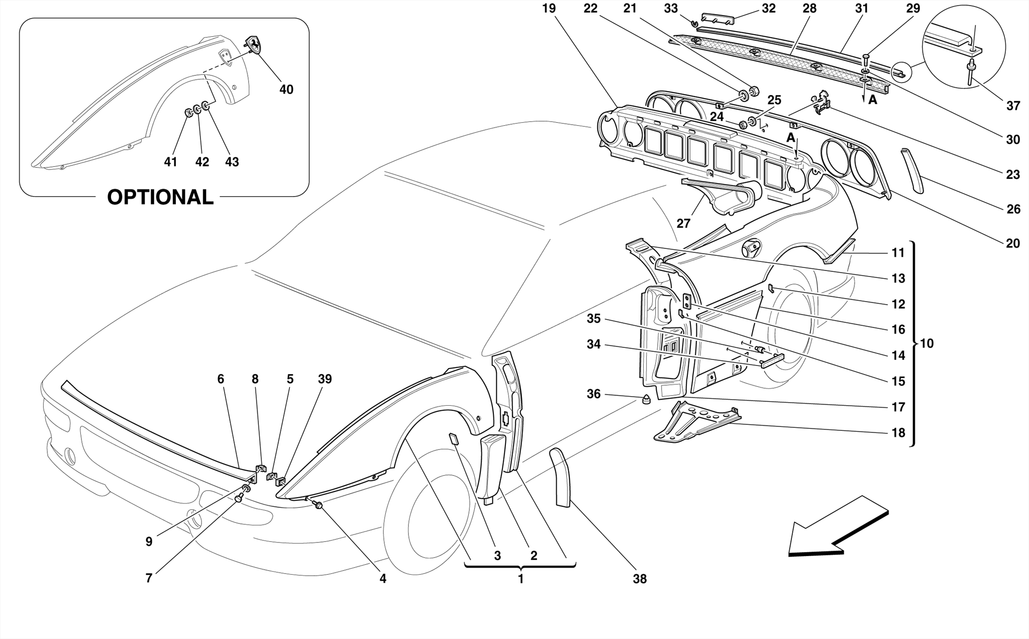 0106 - BODY - OUTER TRIMS