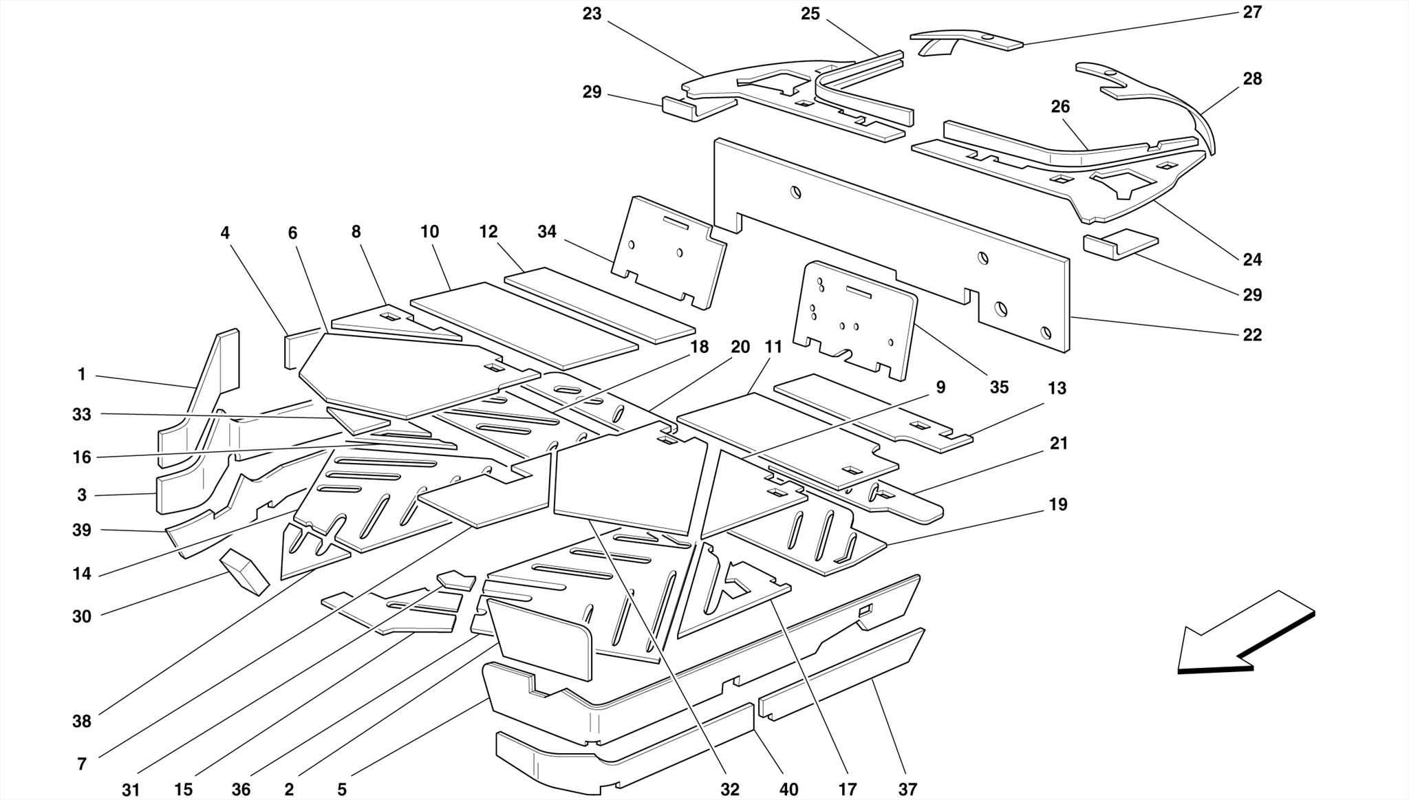 0108 - PASSENGERS COMPARTMENT INSULATIONS -Not for Spider-