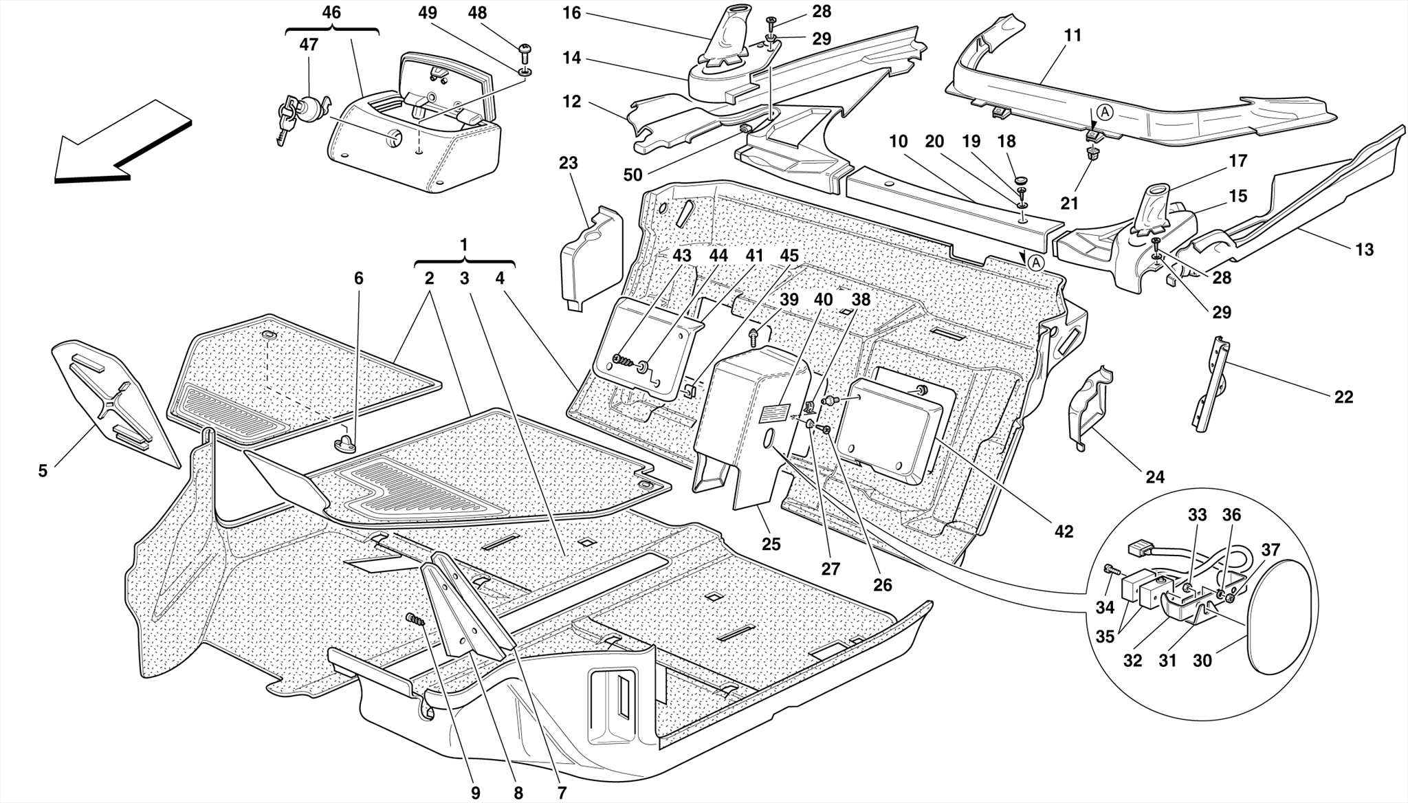 0111 - PASSENGERS COMPARTMENT CARPETS -Valid for Spider-