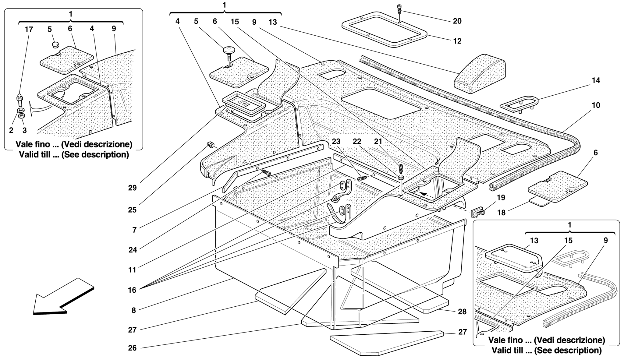 0112 - FRONT COMPARTMENT CARPETS