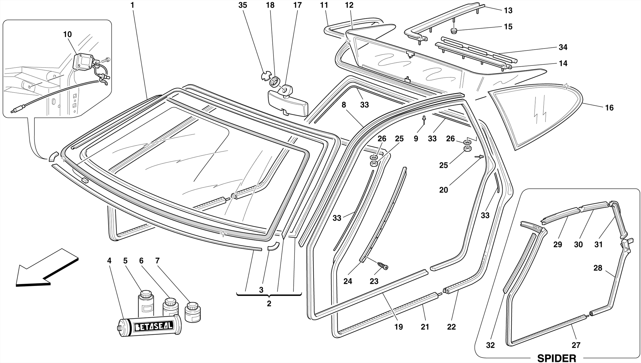 0127 - GLASSES AND GASKETS