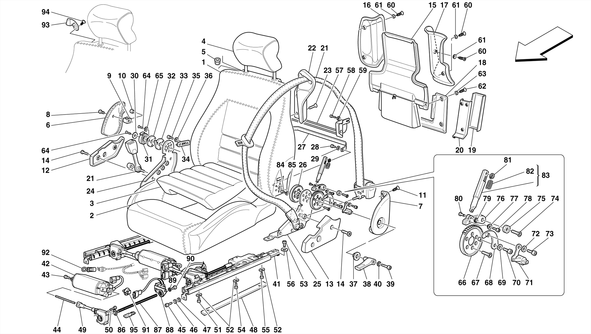 0130 - SEATS AND SAFETY BELTS -Valid for Spider-