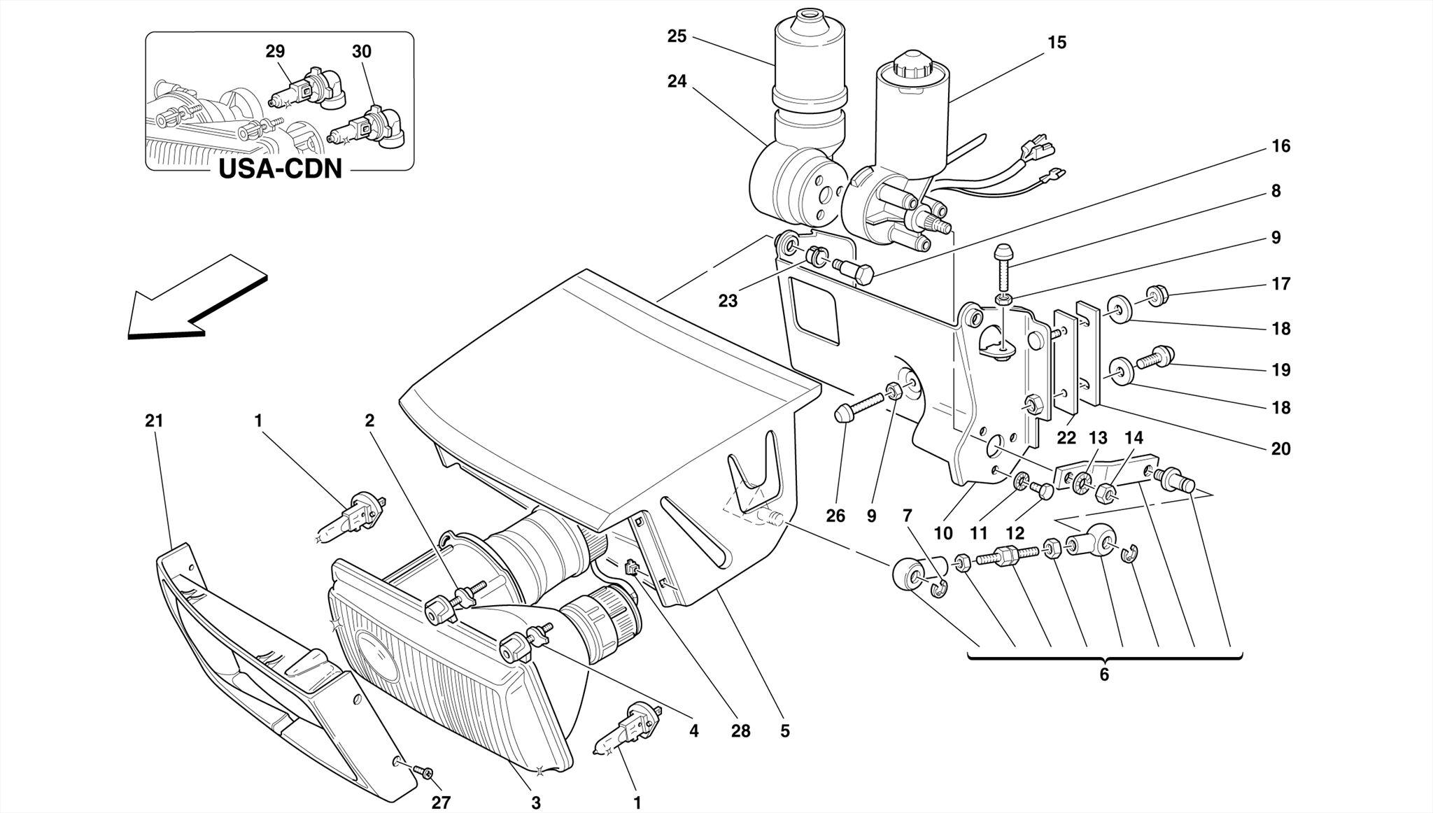0136 - LIGHTS LIFTING DEVICE AND HEADLIGHTS