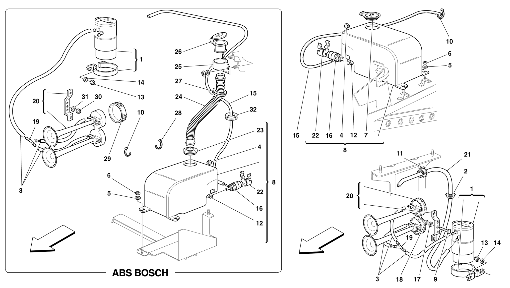 0138 - GLASS WASHER AND HORNS
