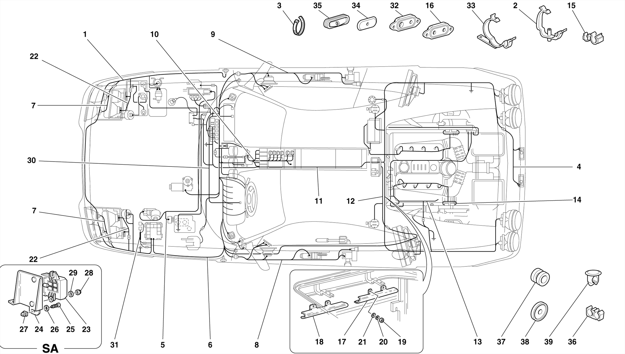 0139 - ELECTRICAL SYSTEM -Not for ABS BOSCH and 355 f1 cars-